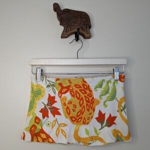 Vintage fabric micro mini skirt